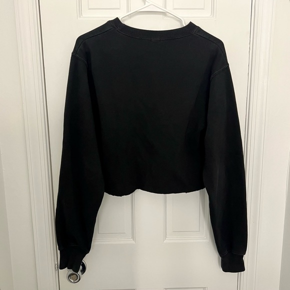 BRANDY MELVILLE JOHN GALT Uh Huh Honey sweatshirt crewneck cropped top sweater - Picture 2 of 10